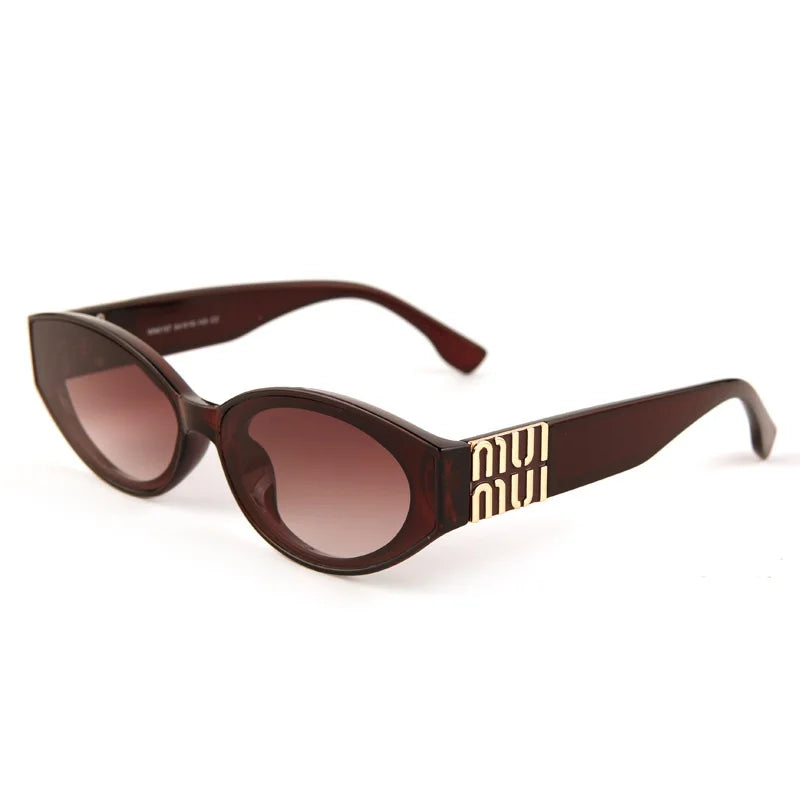Luxury Oval Sunglasses for Women by MERCELYN - UV400 Protection