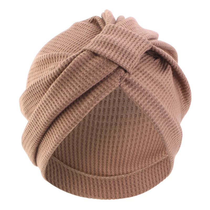 Breathable Cotton Women's Headscarf Hat for All Seasons