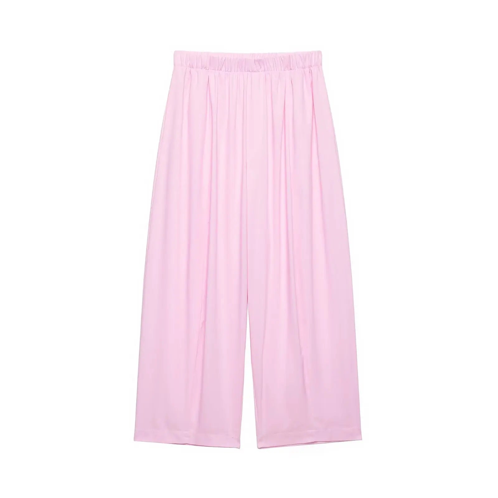 Chic Women's Mid Waist Pants Set with Lapel Collar