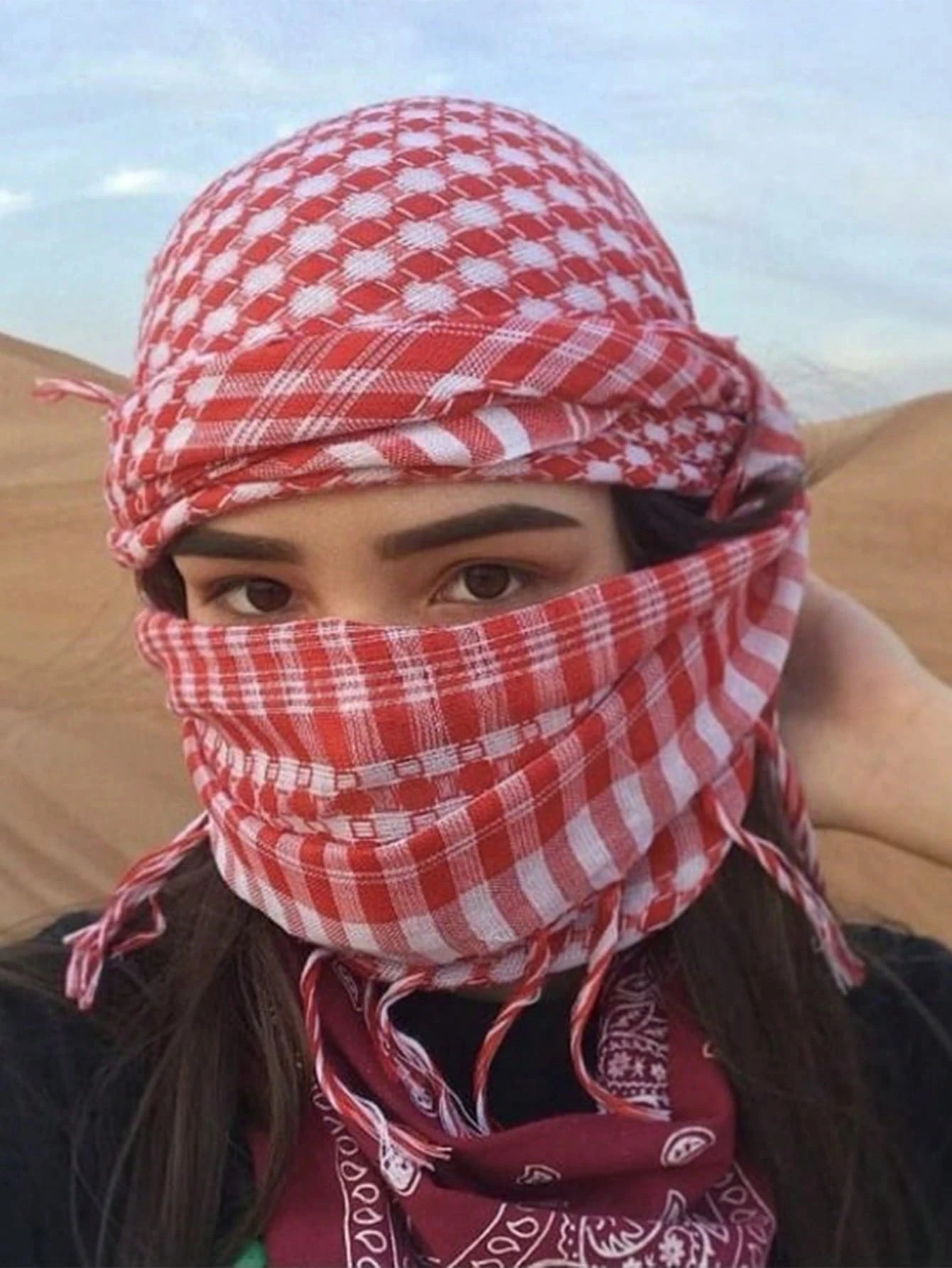 Desert Square Headscarf Unisex Scarf Hijab for All Seasons