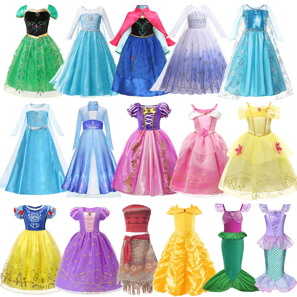 Girls Rapunzel Princess Costume for Kids Birthday Parties