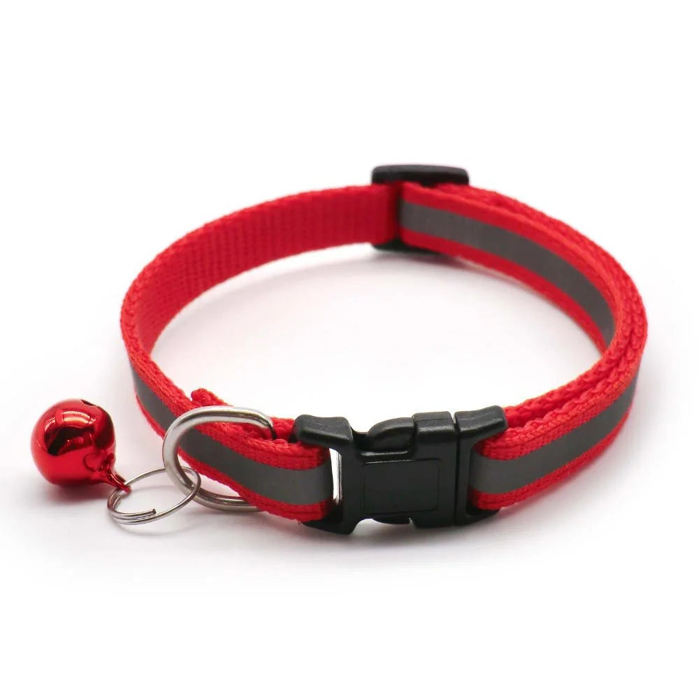 Reflective Bell Pet Collar for Small Dogs and Cats - 2 Pack