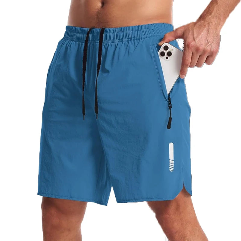 Men's Nylon Elastane Sport Shorts for Summer Running