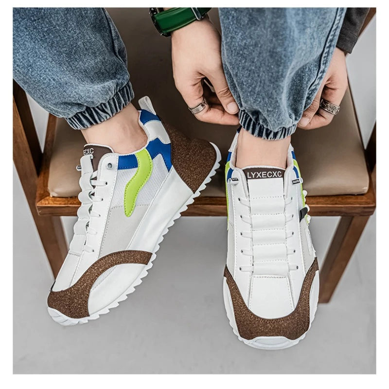 Men's Summer Mesh Breathable Running Sneakers for Outdoor Use