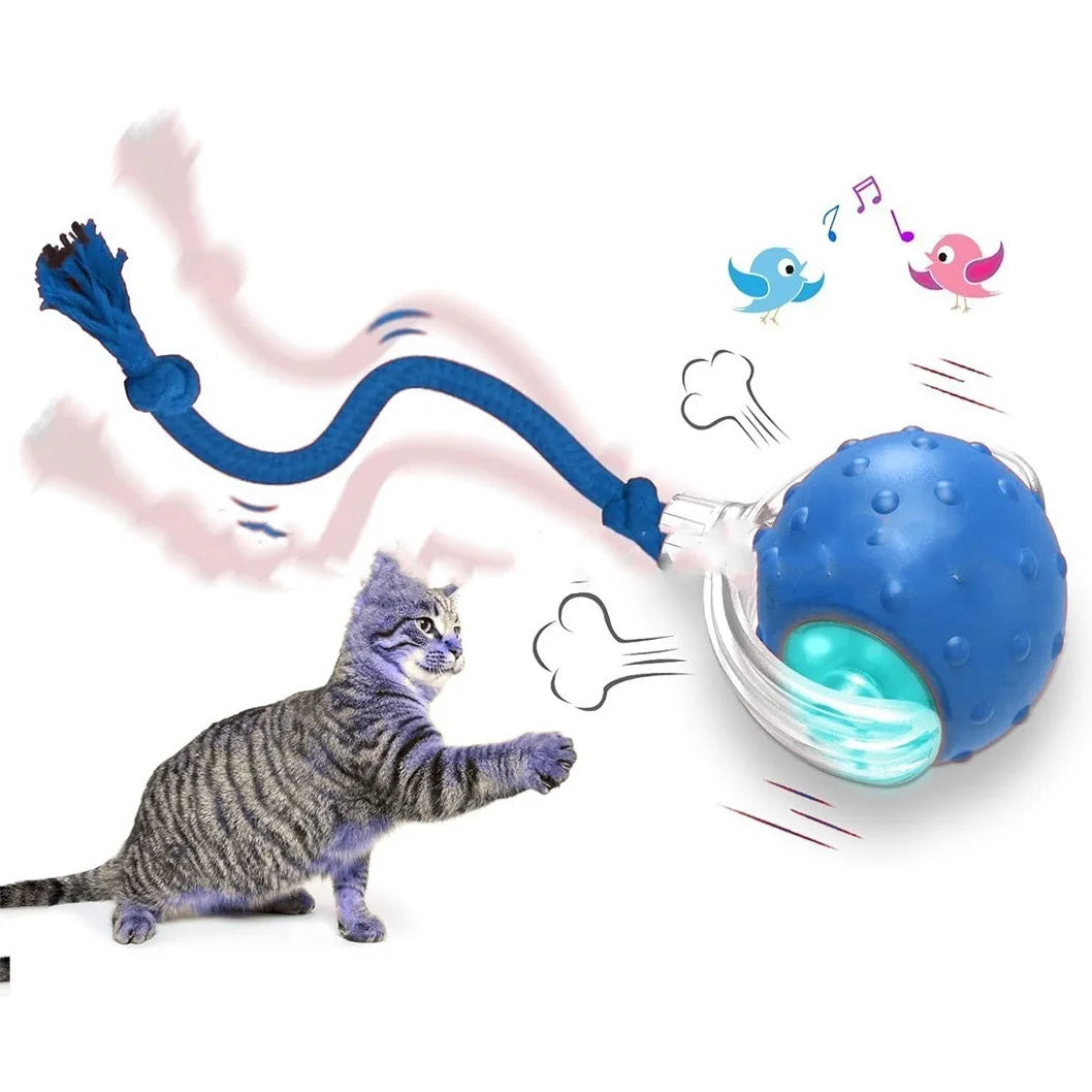 Smart Rolling Ball Cat Toy for Interactive Play and Boredom Relief