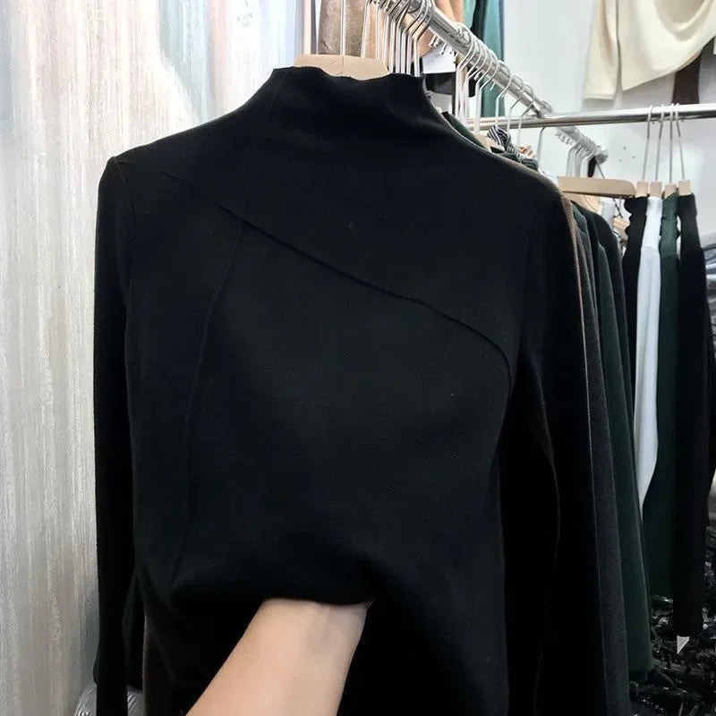 Women's Long-sleeved Casual Velvet T-shirt by yunyiwa
