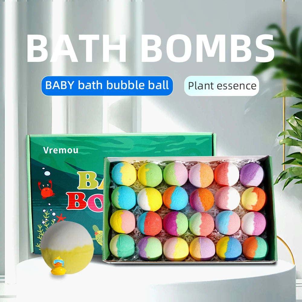 Vremou Kids Bath Bombs Gift Set with Surprise Inside