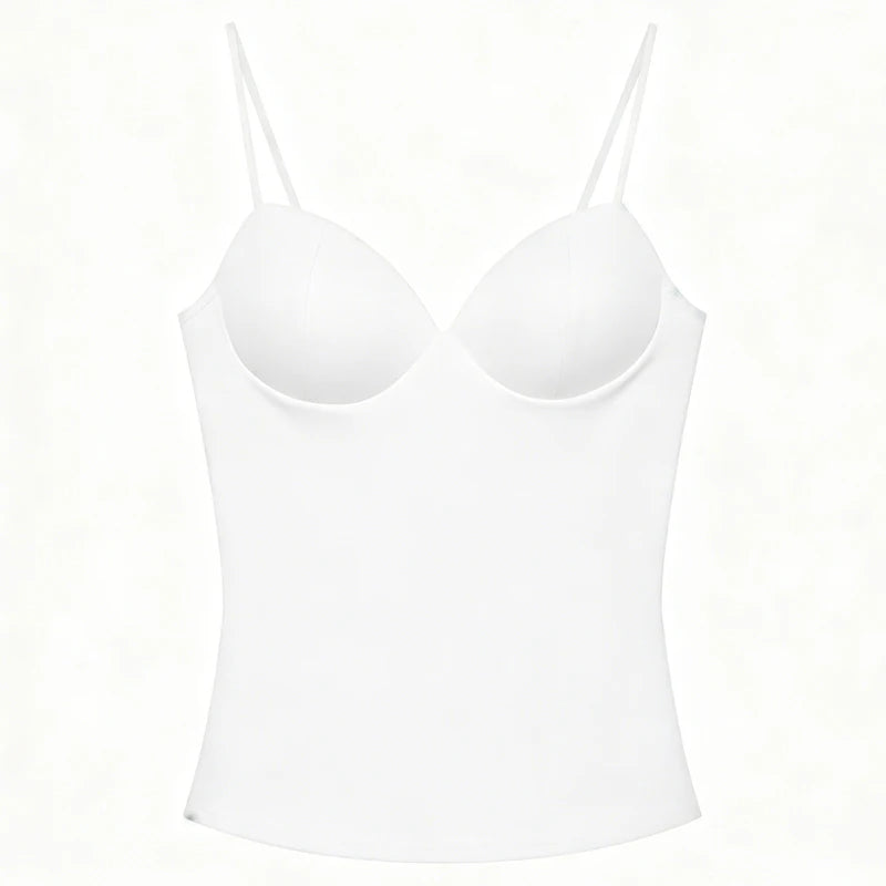 Women's Bustier Corset Crop Top in Solid Colors for Summer