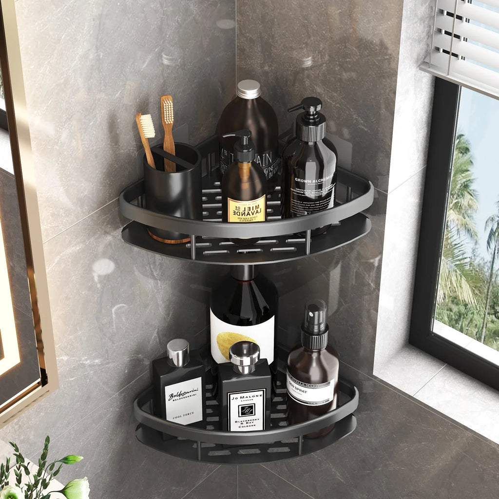 Wall Mount Corner Shelf Organizer for Bathroom Accessories