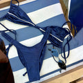 Shiny Bandeau Bikini Swimsuit for Women by MALEY LifeStyle
