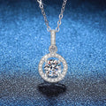 Sterling Silver Zircon Necklace for Women Wedding Jewelry