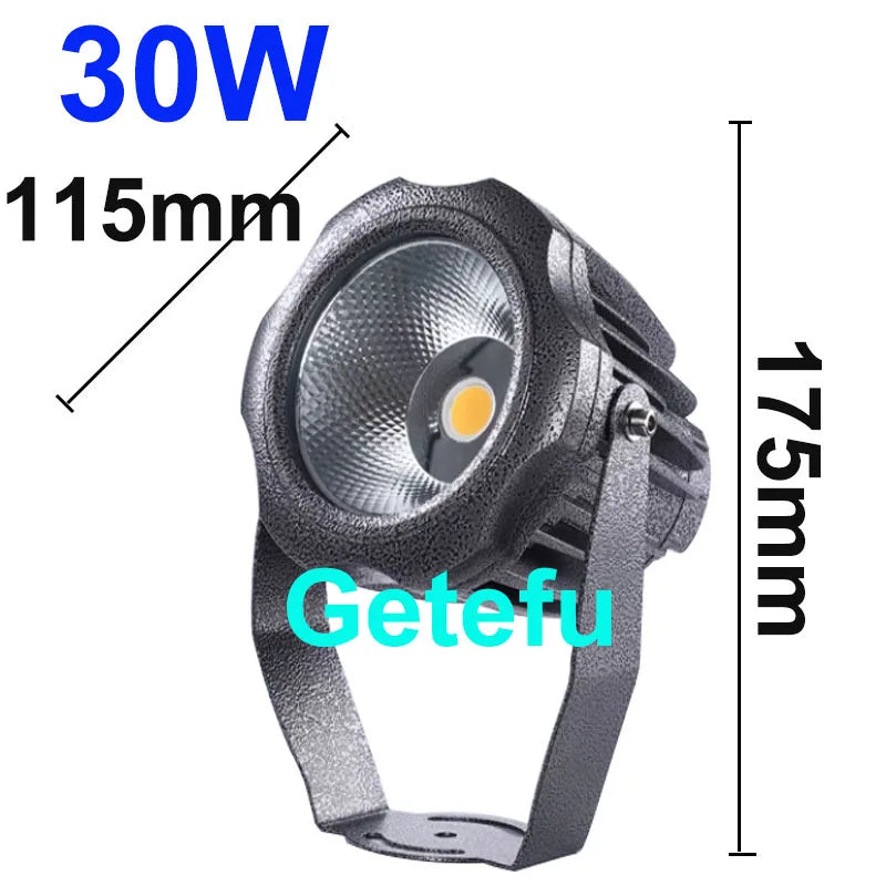Getefu Outdoor LED Lawn Light Waterproof Aluminum Spot Lamp