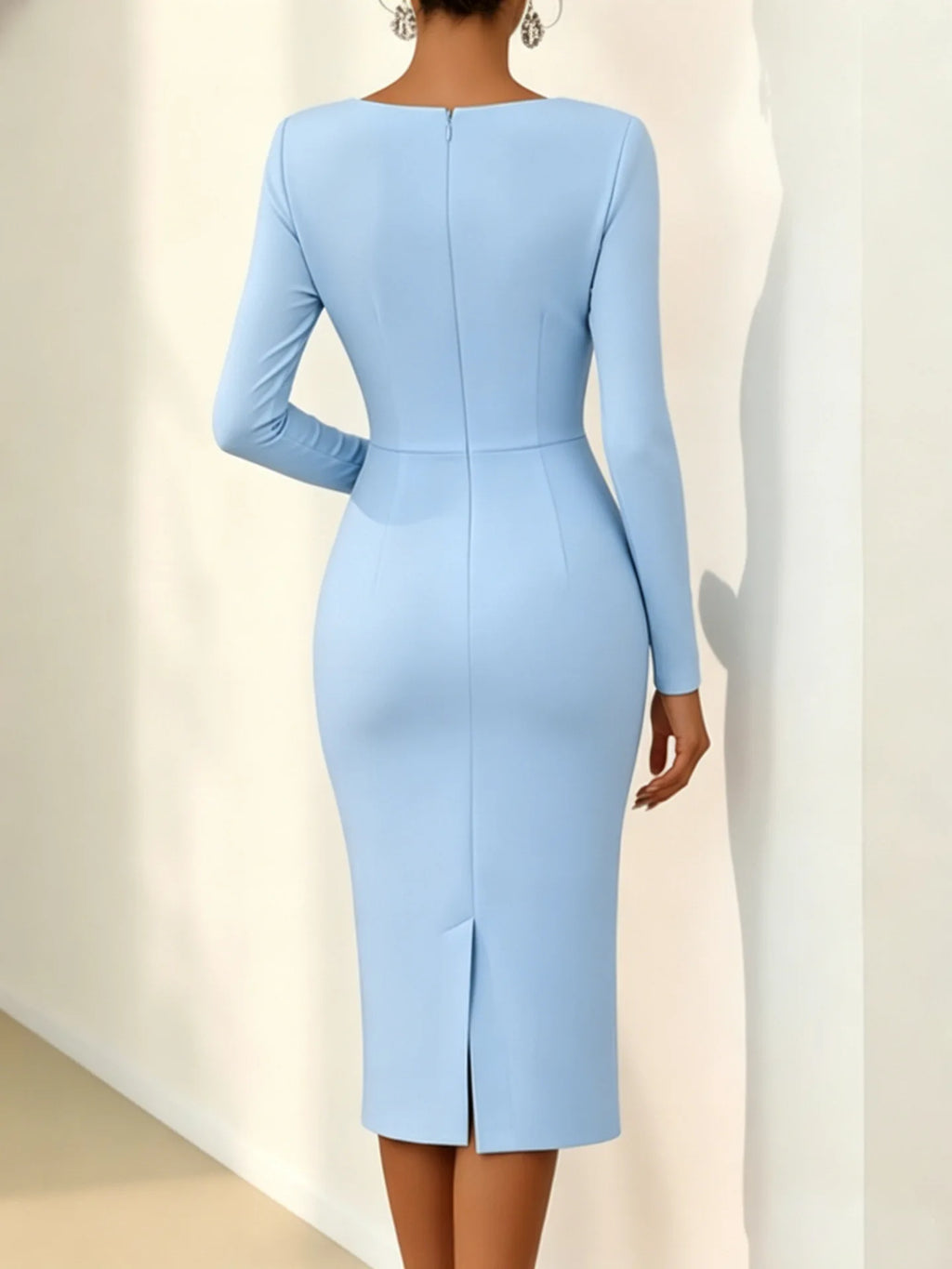 Elegant 3D Flower Midi Dress for Women by ILUKiss