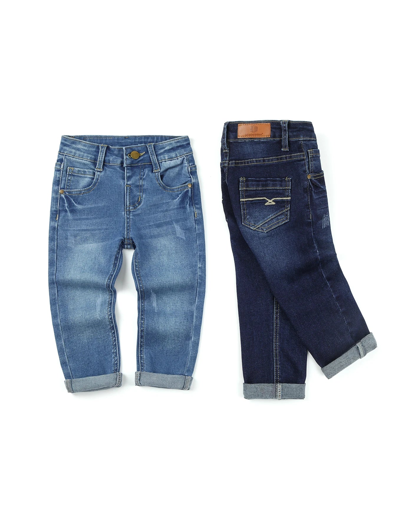 Boys Casual Stretch Denim Pants for 1-3 Years Old