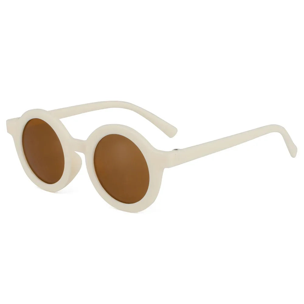 Round Frame Children's Sunglasses for Ages 1-7