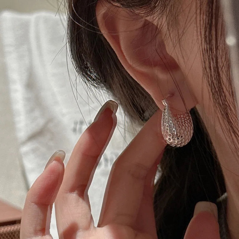 Classic 925 Sterling Silver Hoop Earrings for Women