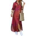 Literary Printing Long Shirt Skirt for Women by MALEY LifeStyle