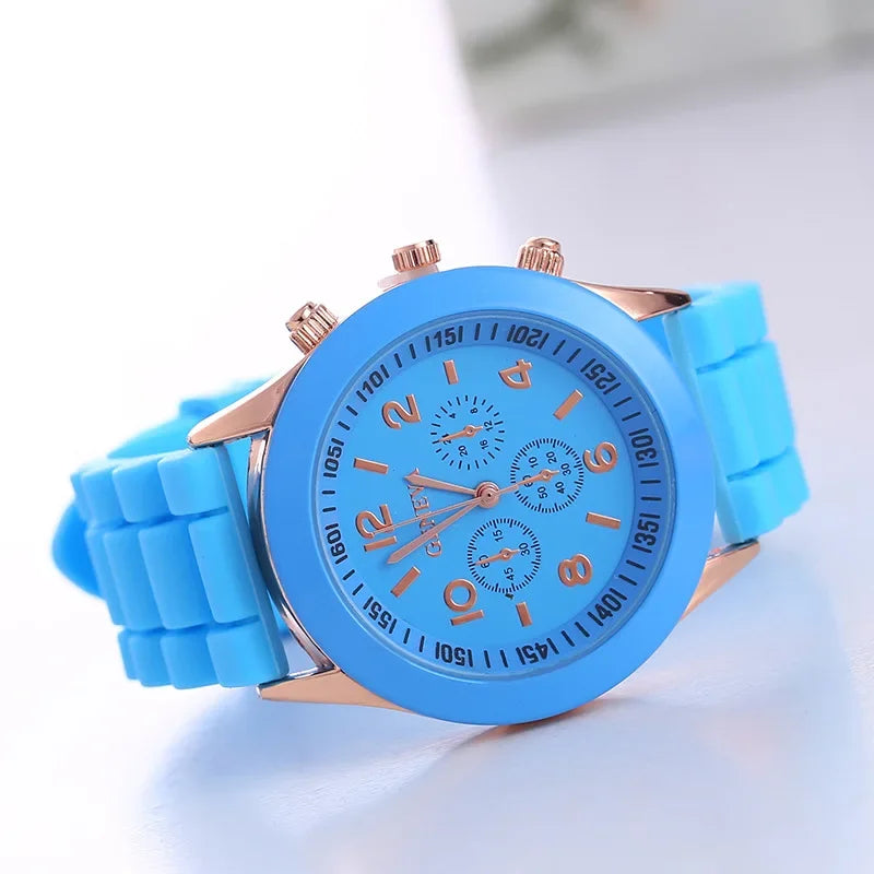 Luxury Silicone Strap Quartz Watch for Women by MALEY LifeStyle