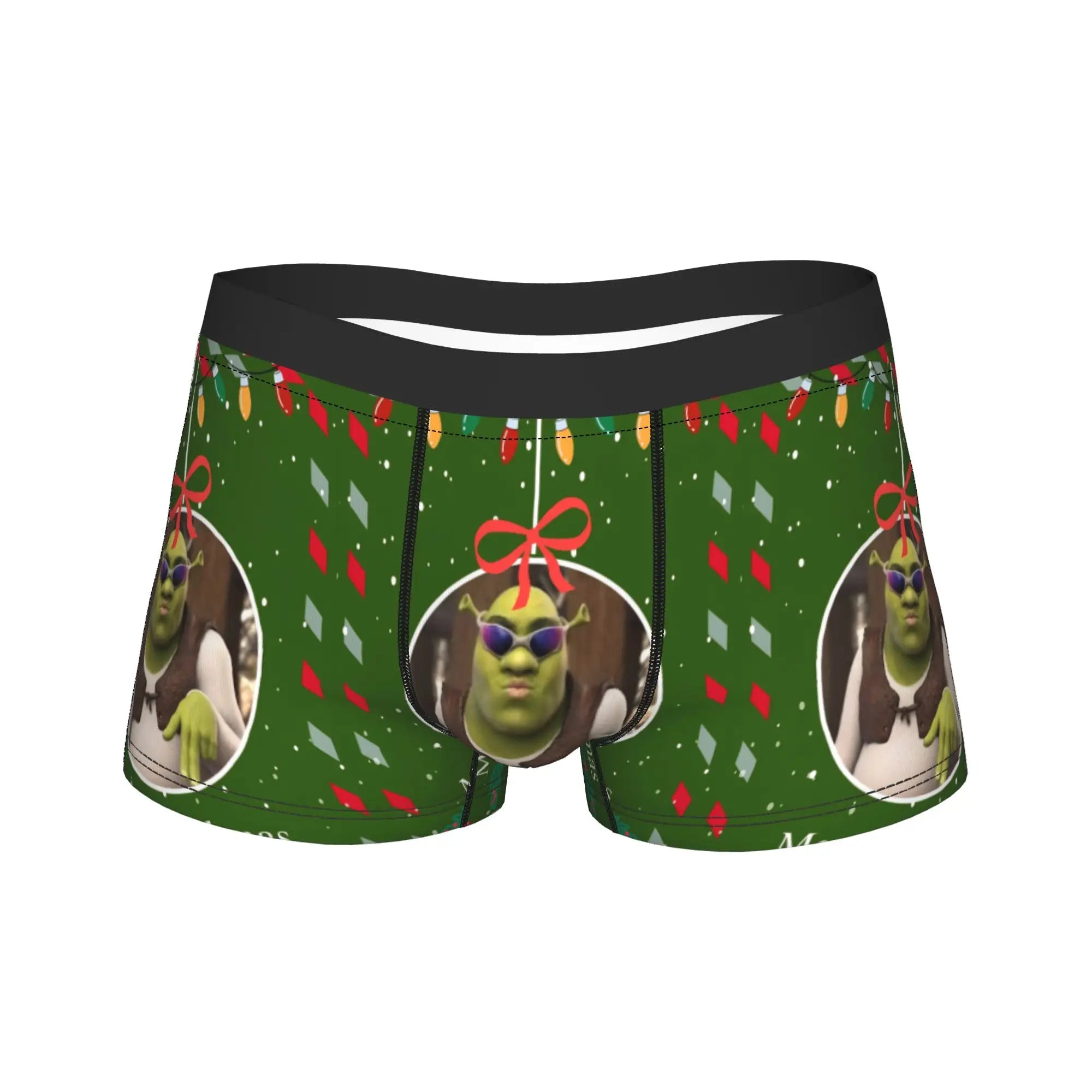 Humor Boxer Shorts for Men Cartoon Breathable Polyester M-XXL