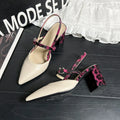 Elegant Chunky High Heels for Women with Pointed Toe