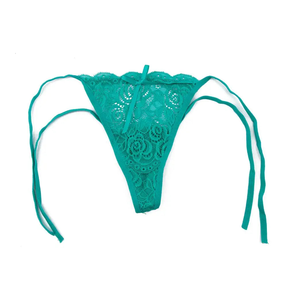Women's Lace Floral Low Waist G-String Knickers