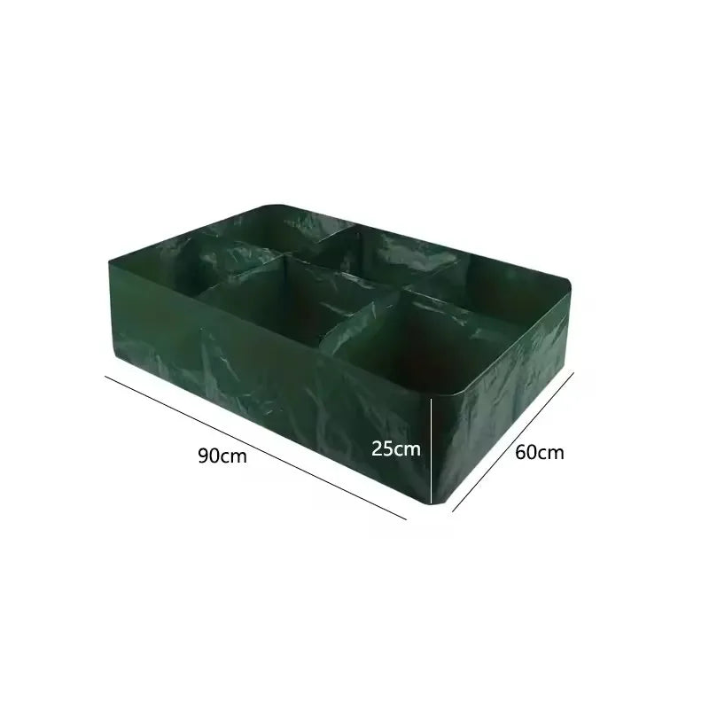 Dark Green Plastic Grow Bags for Garden Planters Outdoor