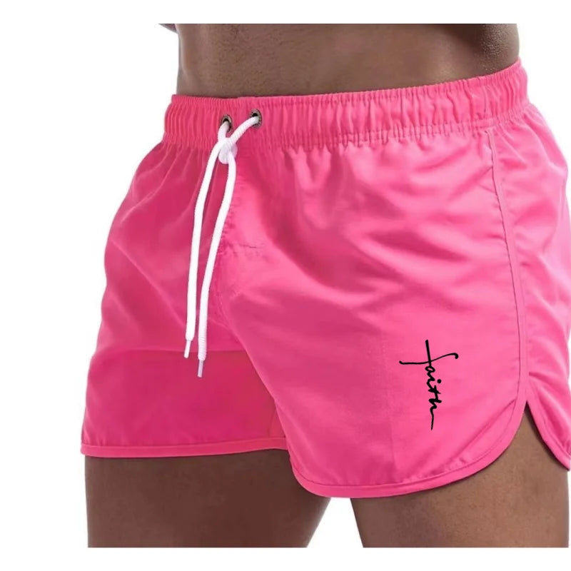 Men'S Swimming Shorts Surfing Swimwear Beach Pants Water Sports Men'S Clothing Quick Dry Comfortable Fit Summer Active Wear