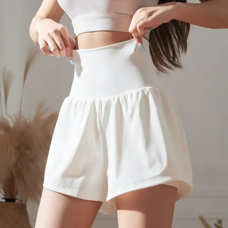 Summer Women's Cotton Blend Elastic Waist Shorts for Outdoors