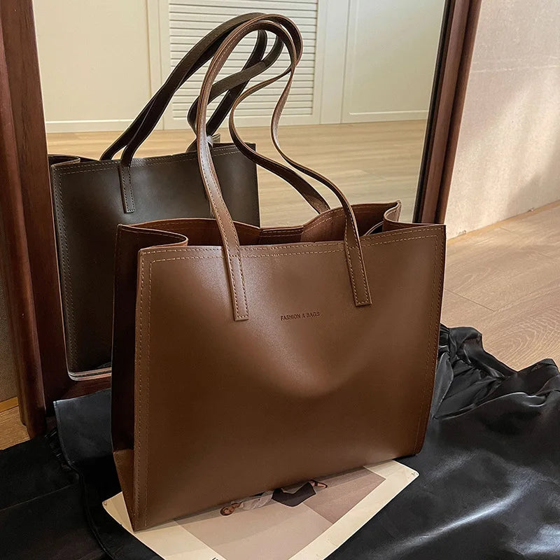 Luxury PU Leather Women's Tote Bag for Casual Use