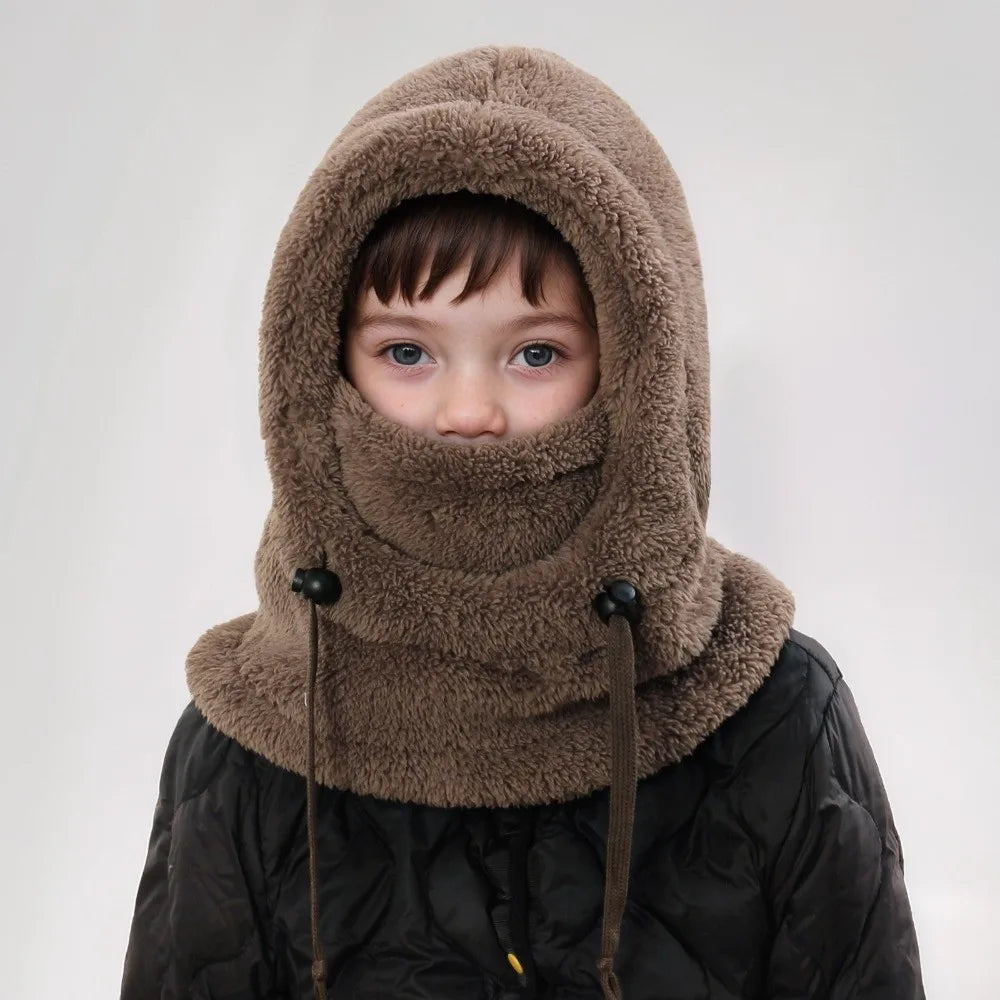 Unisex Plush Balaclava Hats for Children with Ear Protection