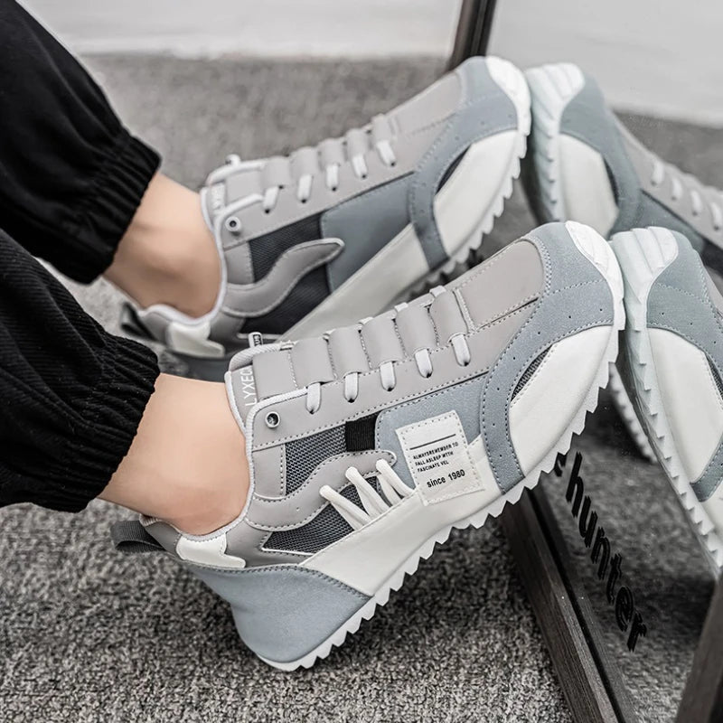 Men's Summer Mesh Breathable Running Sneakers for Outdoor Use