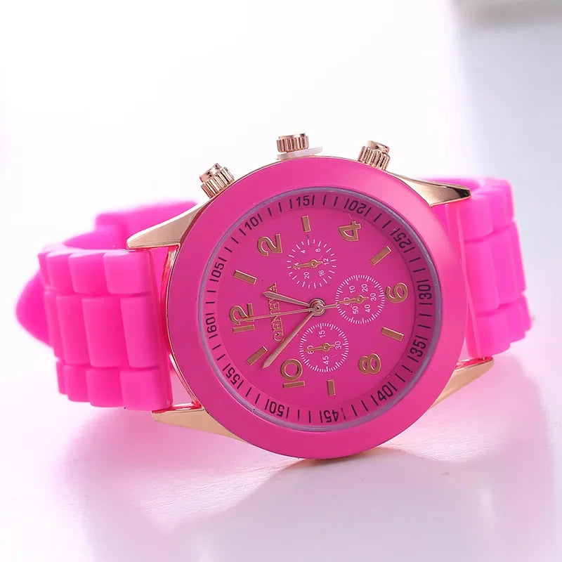 Luxury Silicone Strap Quartz Watch for Women by MALEY LifeStyle