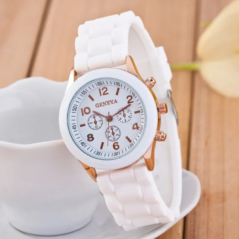 Luxury Silicone Strap Quartz Watch for Women by MALEY LifeStyle