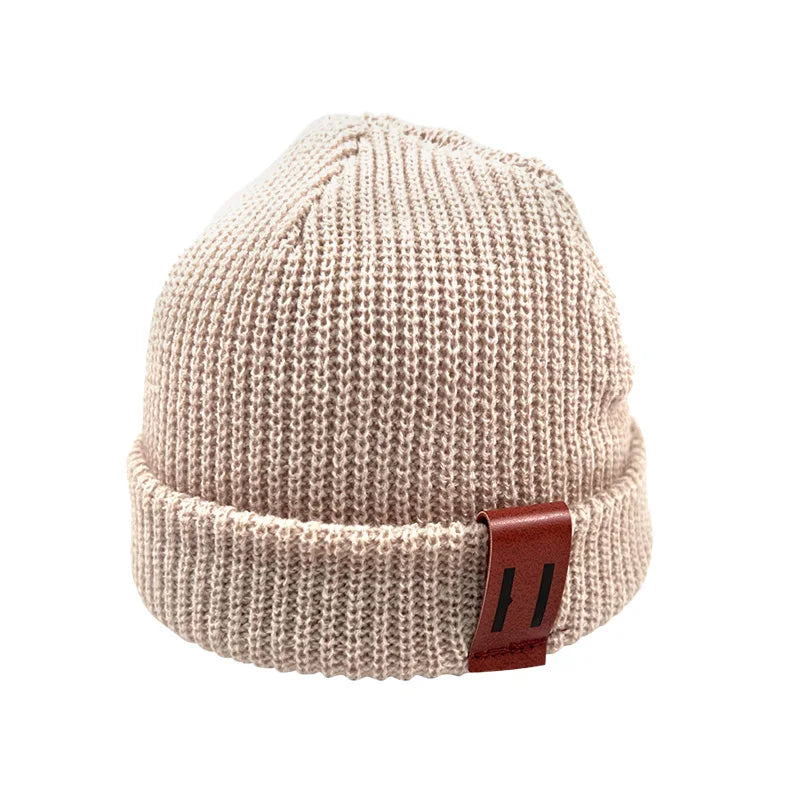 Acrylic Knit Baby Beanie Cap for Unisex 1-4 Years