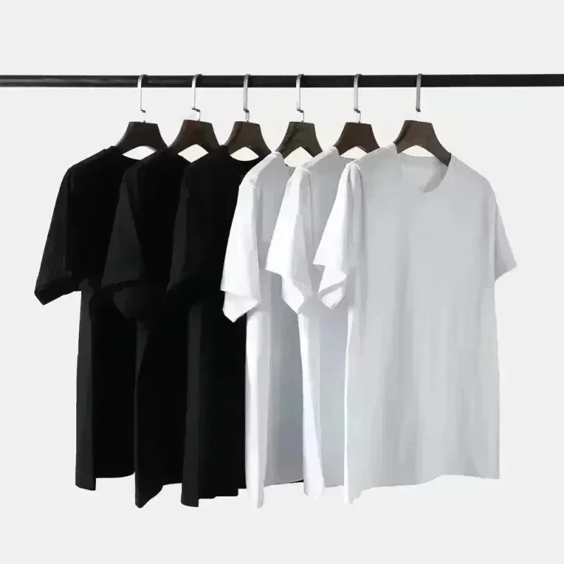 This season's main focus is on loose, casual, versatile, and niche men's summer letter printed American style top T-shirts