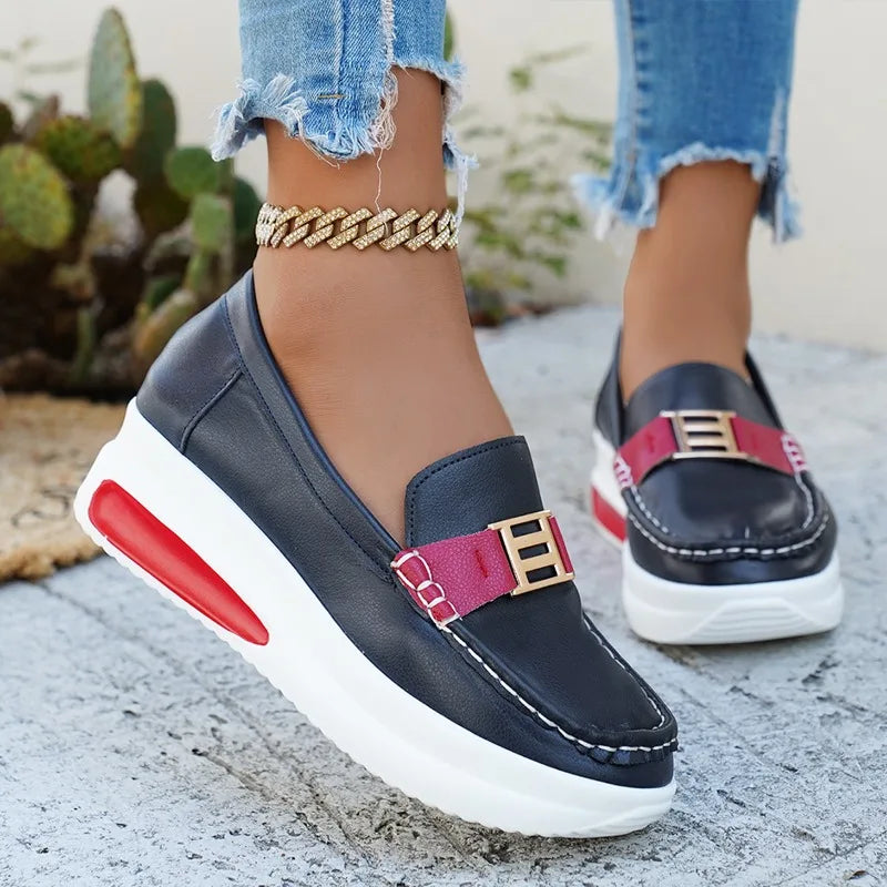 Women's Slip-On Vulcanized Sneakers for Casual Walking