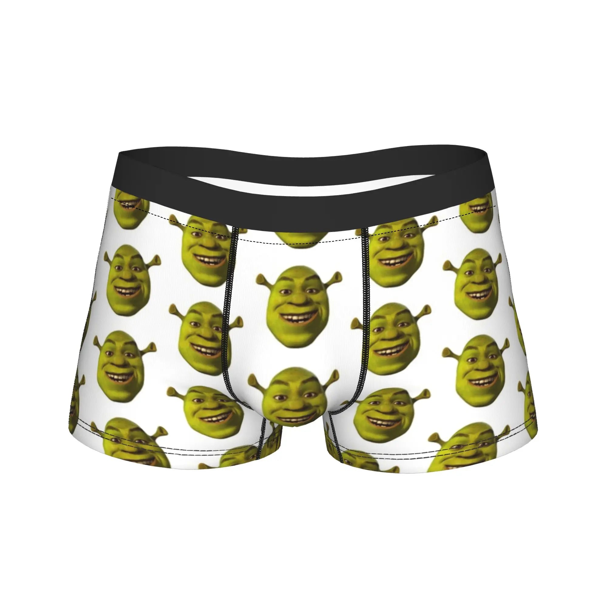 Humor Boxer Shorts for Men Cartoon Breathable Polyester M-XXL