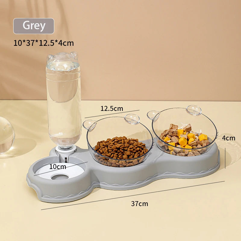 Automatic Pet Feeder and Water Dispenser for Cats