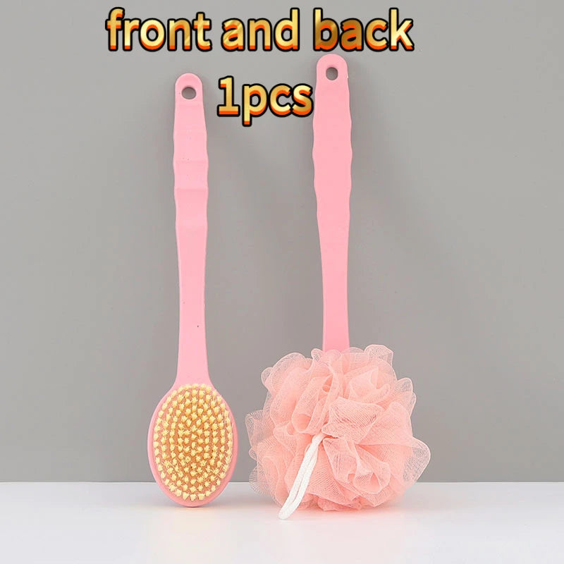 Double-sided Bath Brush with Bath Ball for Universal Cleaning