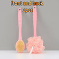 Double-sided Bath Brush with Bath Ball for Universal Cleaning