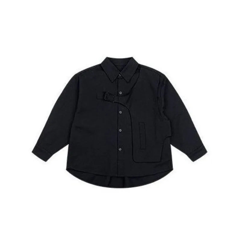 Korean Style Boys Long Sleeve Shirt in Soft Cotton