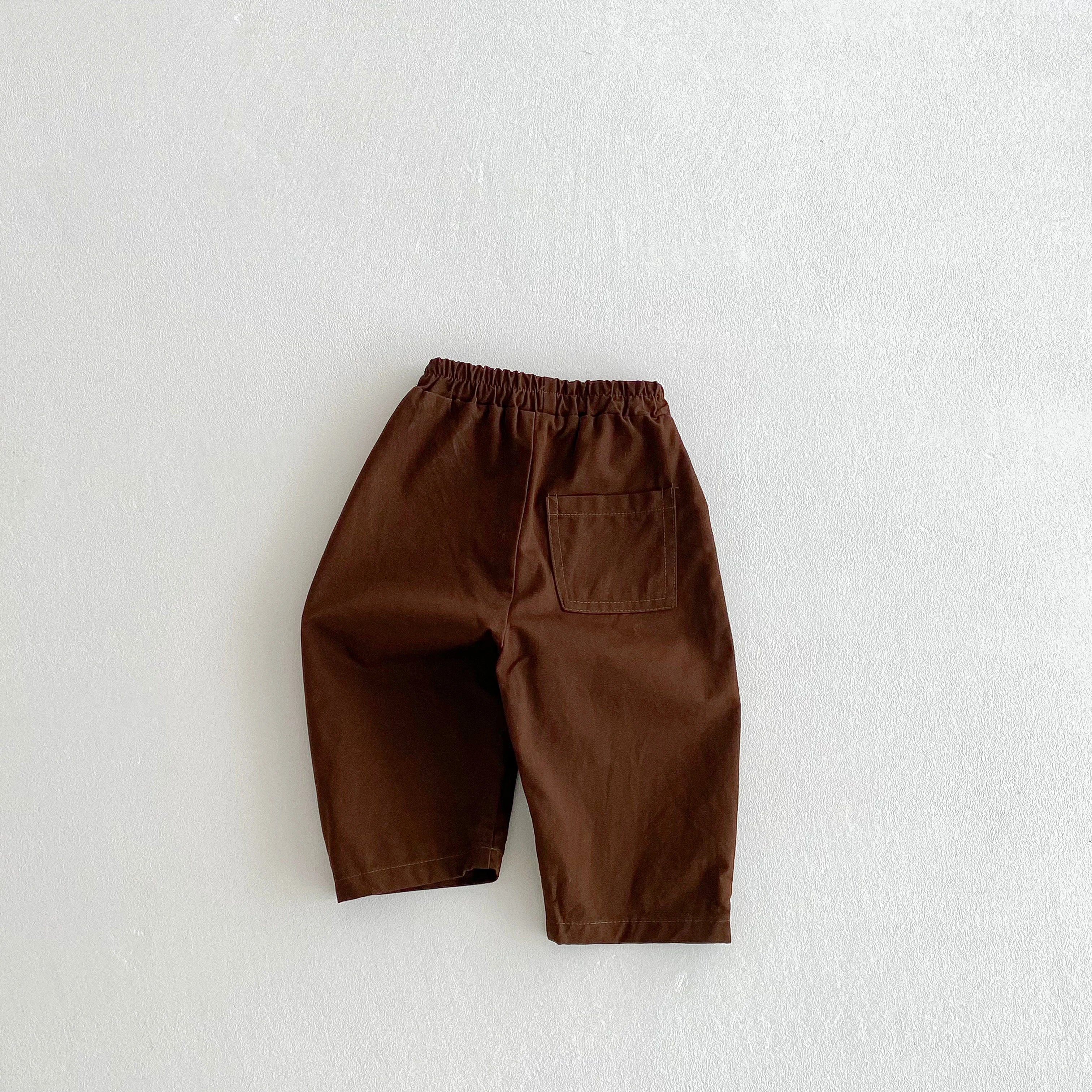 Cotton Elastic Waist Pants for Toddlers in Multiple Colors