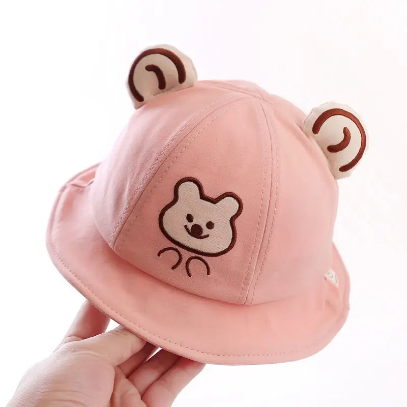 Cute Cotton Baby Bucket Hat for Kids Summer Outdoor Fun