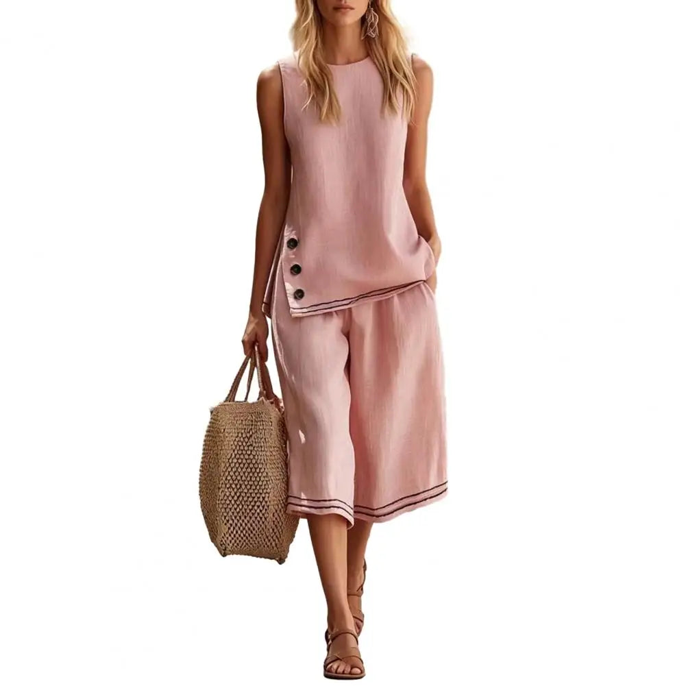 MALEY LifeStyle Summer Women Lounge Set in Soft Polyester