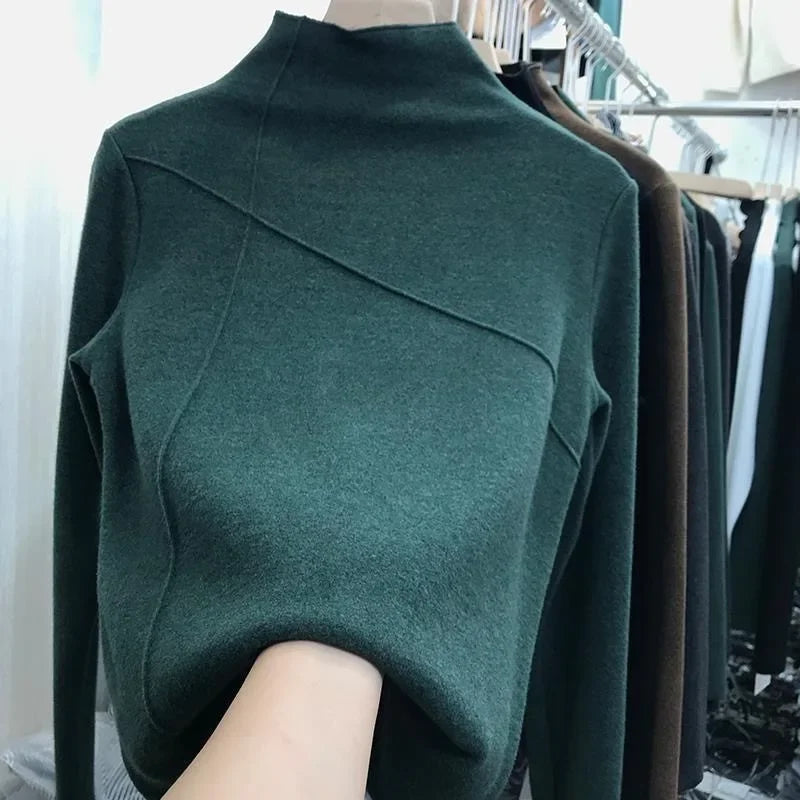 Women's Long-sleeved Casual Velvet T-shirt by yunyiwa