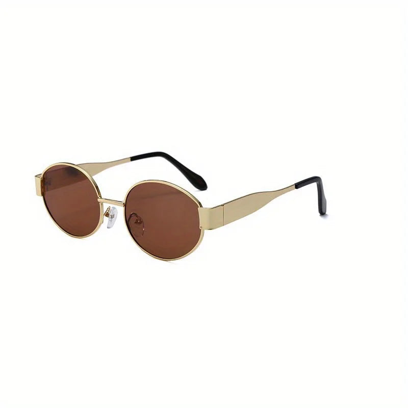 Trendy Oval Sunglasses for Women in Alloy Frame