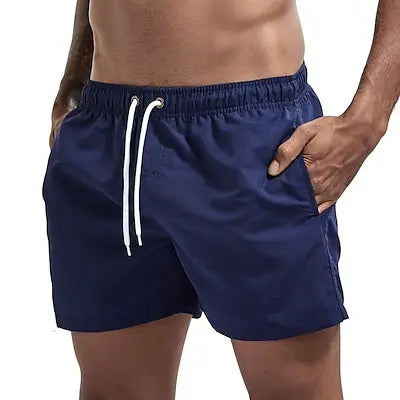 Men's Quick Dry Board Shorts with Pockets for Summer Beach