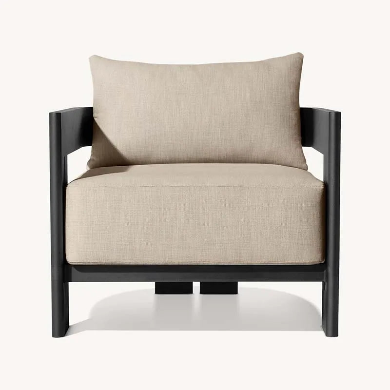 Aluminum Outdoor Sofa Set with Ottoman for Modern Gardens