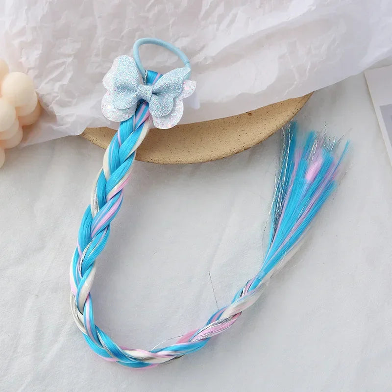 Girls Colorful Sequin Hair Scrunchies for Fashionable Ponytails