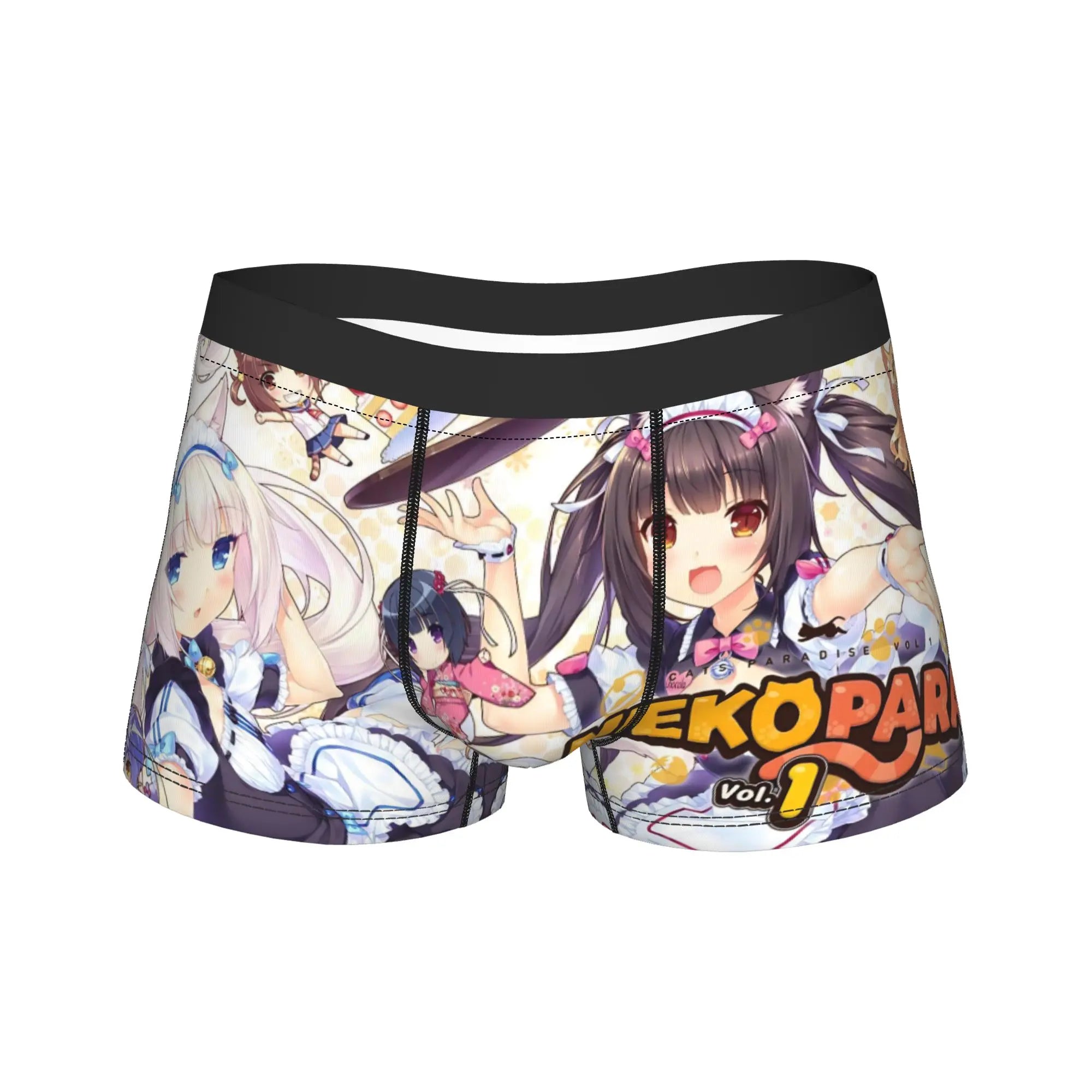 Men's Funny Cartoon Boxer Shorts Breathable Polyester Underwear